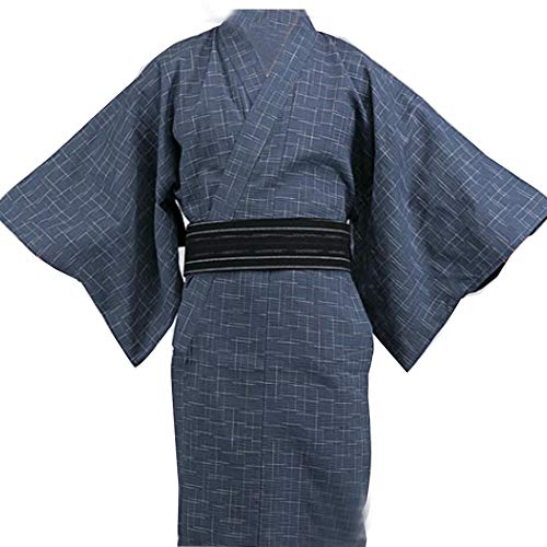 Kimono japonés de Yukata japonés para Hombres Vestido de Pijamas japonés para el tocador Home # 11