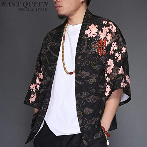 Kimono Japonés del Cardigan Hombres Japón Ropa Kimono Yukata De La Camisa De Los Hombres Masculinos Hyococ (Color : 4, Size : XL) Kimono Japonés del Cardigan Hombres Japón Ropa Kimono Yukata De La Camisa De Los Hombres Masculinos Hyococ (Color : 4, Size : XL)
