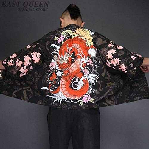Kimono Japonés del Cardigan Hombres Japón Ropa Kimono Yukata De La Camisa De Los Hombres Masculinos Hyococ (Color : 4, Size : XL) Kimono Japonés del Cardigan Hombres Japón Ropa Kimono Yukata De La Camisa De Los Hombres Masculinos Hyococ (Color : 4, Size : XL)