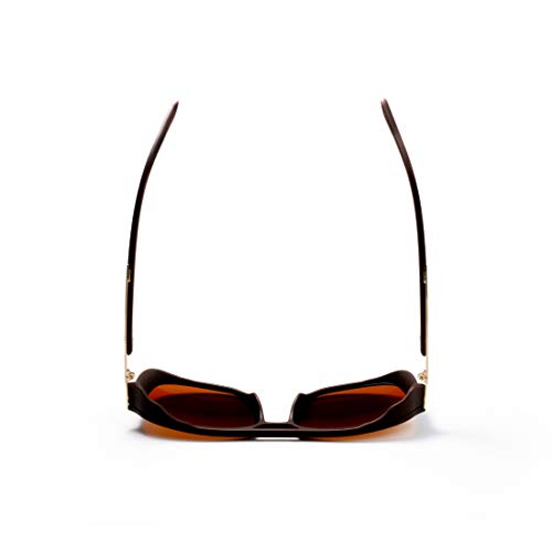 kimorn Gafas De Sol Polarizado Para Los Hombres Marco Cuadrado Unisexo Deportes Al Aire Libre Gafas Clásico K0623 (Marrón) kimorn Gafas De Sol Polarizado Para Los Hombres Marco Cuadrado Unisexo Deportes Al Aire Libre Gafas Clásico K0623 (Marrón)