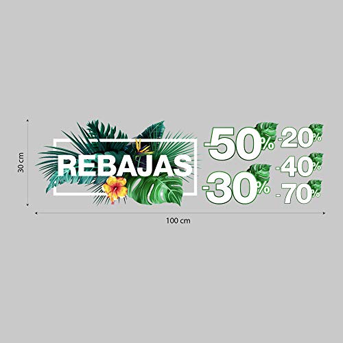 kina UVSD0229 Adhesivo de Ventana de Verano en PVC Transparente - Medidas 100x30 cm - Decoraciones Adhesivas para escaparates kina UVSD0229 Adhesivo de Ventana de Verano en PVC Transparente - Medidas 100x30 cm - Decoraciones Adhesivas para escaparates