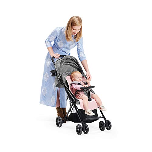 Kinderkraft Silla de Paseo Ligera LITE UP, Carrito, Manejable, Plegable, Rosa