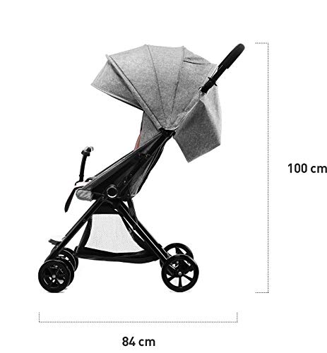 Kinderkraft Silla de Paseo Ligera LITE UP, Carrito, Manejable, Plegable, Rosa