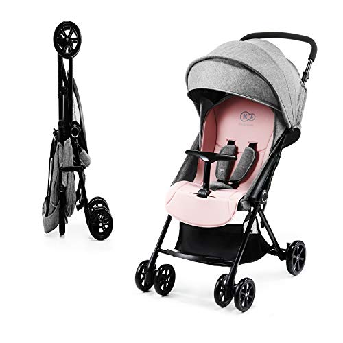 Kinderkraft Silla de Paseo Ligera LITE UP, Carrito, Manejable, Plegable, Rosa