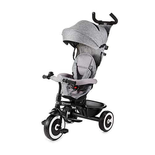 Kinderkraft Triciclo Evolutivo ASTON, Plegable, Cinturón, 9 Meses a 5 Años, Gris Kinderkraft Triciclo Evolutivo ASTON, Plegable, Cinturón, 9 Meses a 5 Años, Gris