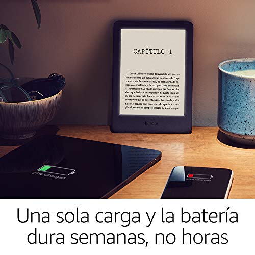 Kindle, ahora con luz frontal integrada, blanco Kindle, ahora con luz frontal integrada, blanco