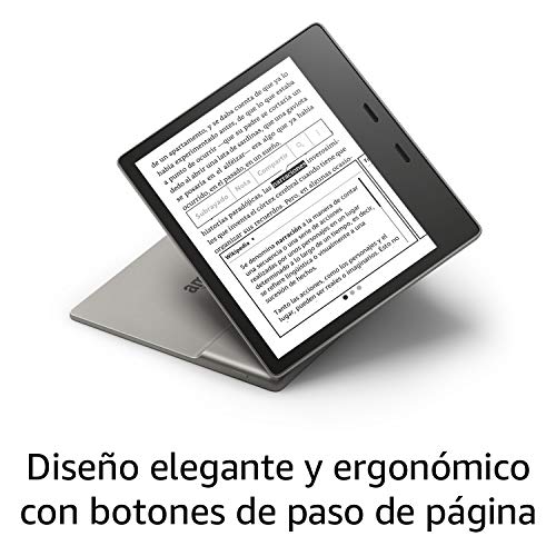 Kindle Oasis, ahora con luz cálida ajustable, resistente al agua, 8 GB, wifi, grafito