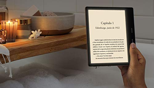 Kindle Oasis, ahora con luz cálida ajustable, resistente al agua, 8 GB, wifi, grafito