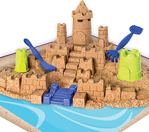 Kinetic Sand- Mega Beach Castle Set, Multicolor (Spin Master 6044143)