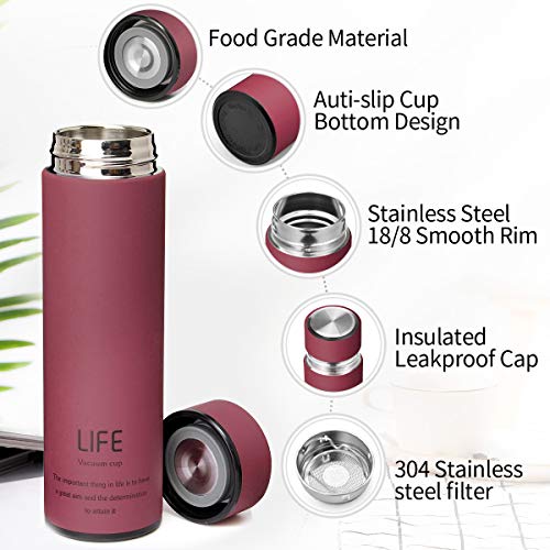 king do way Botella de Agua de Acero Inoxidable 500ML, Termo Sin BPA Ecológica, Botellas Termica Reutilizable Frascos Térmicos para Al Aire Libre, Yoga, Escuela, Niño king do way Botella de Agua de Acero Inoxidable 500ML, Termo Sin BPA Ecológica, Botellas Termica Reutilizable Frascos Térmicos para Al Aire Libre, Yoga, Escuela, Niño