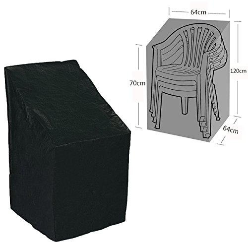 KING DO WAY Funda Protectora Para Silla Con Respaldo Alto Cubierta Protectora Para Sillas Para Exteriores Para Sillas Apilables Para Jardín , 64 x 64 x 120 / 70 cm