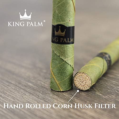 KING PALM pre orgánica Rolls, Tabaco y Libre de químicos, súper combustión Lenta, Hoja de Palma, sólo Tiene Que Rellenar it (10 minis)