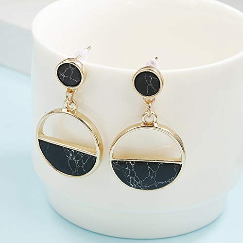 KingbeefLIU Moda Mujer Mármol Grano Redondo Geométrico Cuelga Oreja Stud Pendientes Joyas Regalo Simple Moda Accesorios A Juego Pendientes Blanco KingbeefLIU Moda Mujer Mármol Grano Redondo Geométrico Cuelga Oreja Stud Pendientes Joyas Regalo Simple Moda Accesorios A Juego Pendientes Blanco