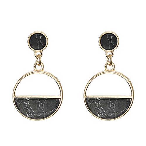 KingbeefLIU Moda Mujer Mármol Grano Redondo Geométrico Cuelga Oreja Stud Pendientes Joyas Regalo Simple Moda Accesorios A Juego Pendientes Blanco KingbeefLIU Moda Mujer Mármol Grano Redondo Geométrico Cuelga Oreja Stud Pendientes Joyas Regalo Simple Moda Accesorios A Juego Pendientes Blanco