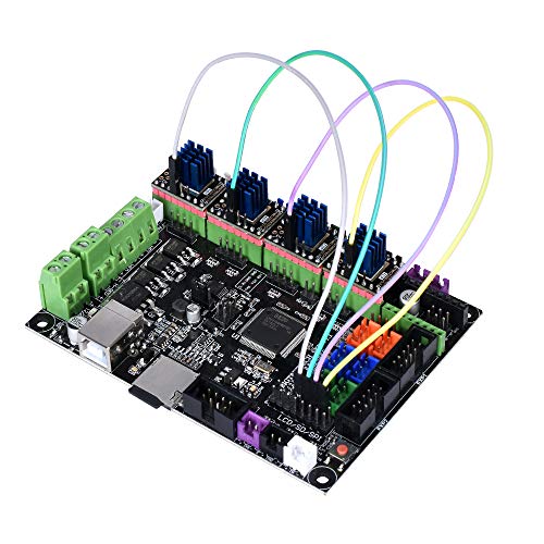 Kingprint TMC2208 V3.0 -UART Stepper - Amortiguador con controlador de disipador de calor para A4988 DRV8825 para impresora 3D (4 unidades)