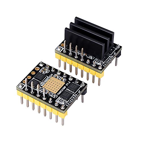 KINGPRINT TMC5160 v1.2 Stepper Motor Stepper Stick Silencioso Driver Support SPI con Disipador de Calor para Impresora 3D Placa de Control (4 piezas)