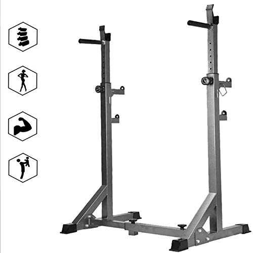 KINGXX-01 Estante De Barra para Barbell, Squat Rack Stand Ajustables Banca Press Rack Gimnasio Casero en Casa Soporte de Entrenamiento de FuerzaEstante, Carga 300 kg