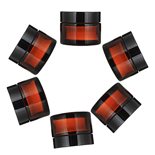 KingYH 6 Pieza 5ml Tarros de Cristal de Ámbar con Tapa Interior Vacía Crema Rellenables Botella de Pot Recipiente para Salve Crema Facial Loción Aromaterapia Mezclas Biberó Marrón KingYH 6 Pieza 5ml Tarros de Cristal de Ámbar con Tapa Interior Vacía Crema Rellenables Botella de Pot Recipiente para Salve Crema Facial Loción Aromaterapia Mezclas Biberó Marrón