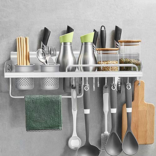 KINLO Baldas Pared Adhesiva 【Des.Cuento】 Colgador Sin Perforar con 2 Tazas y 10 Ganchos NO OXIDARÁ Organizador Cocina Multifuncional con 2 Capas Estante para Cucharas/Cocina/Ducha/Baño -Soporta 5KG KINLO Baldas Pared Adhesiva 【Des.Cuento】 Colgador Sin Perforar con 2 Tazas y 10 Ganchos NO OXIDARÁ Organizador Cocina Multifuncional con 2 Capas Estante para Cucharas/Cocina/Ducha/Baño -Soporta 5KG