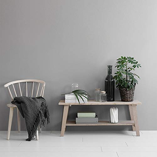 Kinlo - Lámina adhesiva decorativa de PVC, 5 x 0,61 m, color blanco, gruesa, autoadhesiva, resistente al agua, embellece muebles sin brillo, pvc, Gris Claro, 5M Kinlo - Lámina adhesiva decorativa de PVC, 5 x 0,61 m, color blanco, gruesa, autoadhesiva, resistente al agua, embellece muebles sin brillo, pvc, Gris Claro, 5M