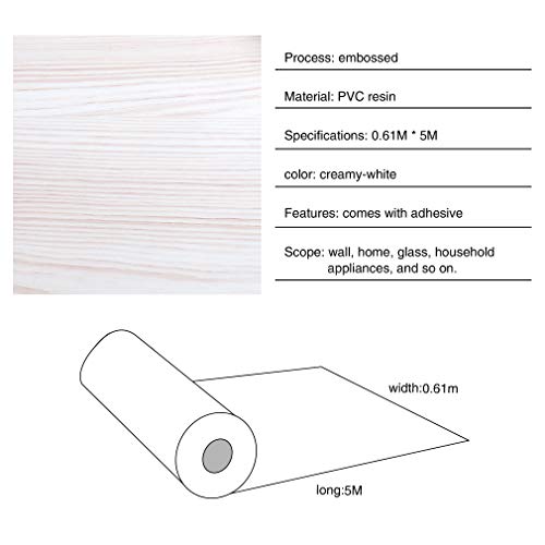 KINLO Pegatina de Mueble de Madera Ropa 0,61 * 5M Autoadhesivo Papel Pintado Impermeable para Muebles/Cocina/Baño Color (1 Rollo, Madera 2) KINLO Pegatina de Mueble de Madera Ropa 0,61 * 5M Autoadhesivo Papel Pintado Impermeable para Muebles/Cocina/Baño Color (1 Rollo, Madera 2)