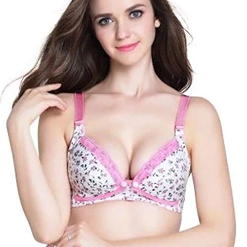 KINLOU Sujetador sin Costuras y Relleno sin Costuras Wirefree para Mujeres Que Amamantan, Begonia Rosa/34/75(90A 90B 90C) KINLOU Sujetador sin Costuras y Relleno sin Costuras Wirefree para Mujeres Que Amamantan, Begonia Rosa/34/75(90A 90B 90C)