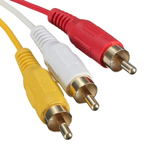 Kinshops 5 Feet 1.5M 1080P HDTV HDMI Male to 3 RCA Audio Video AV Cable Cord Adapter Kinshops 5 Feet 1.5M 1080P HDTV HDMI Male to 3 RCA Audio Video AV Cable Cord Adapter