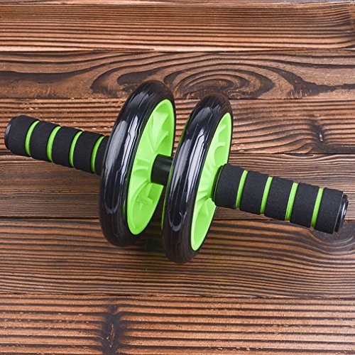 KinshopS Fitness Rueda Doble Ruedas Abdominal Cintura Entrenamiento Ejercicio Gimnasio Roller