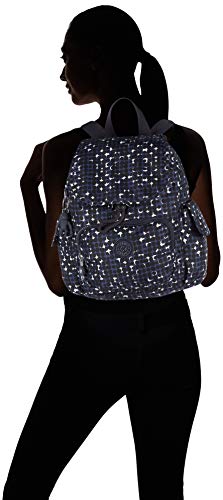 Kipling City Pack Mini, BACKPACKS para Mujer, Pequeño estampado en O, 14x27x29 cm (LxWxH)