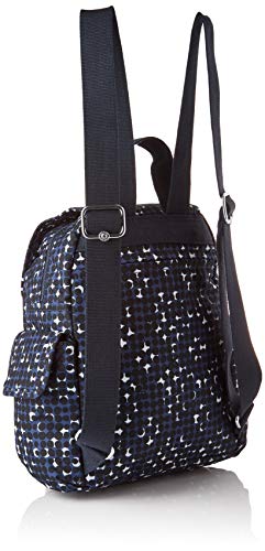 Kipling City Pack Mini, BACKPACKS para Mujer, Pequeño estampado en O, 14x27x29 cm (LxWxH)