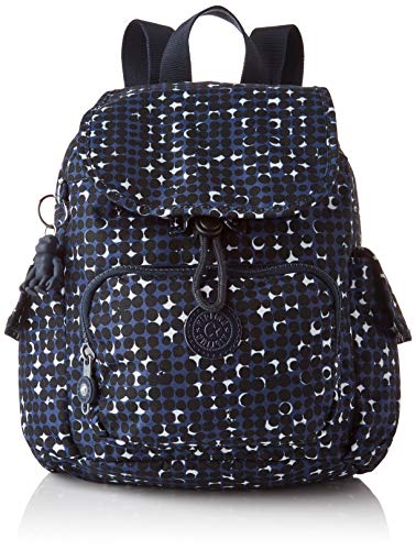 Kipling City Pack Mini, BACKPACKS para Mujer, Pequeño estampado en O, 14x27x29 cm (LxWxH)