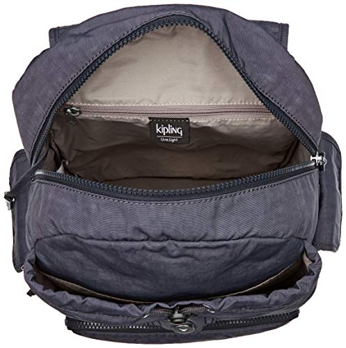 Kipling - City Pack, Mochilas Mujer, Gris (Night Grey), 32x37x18.5 centimeters (B x H x T)