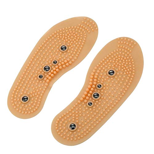 Kireina Plantillas de Masaje 2 Pares Masaje de pies Almohadillas para Zapatos Confort Pad Terapia magnética Almohadillas magnéticas Salud del pie (35-40)