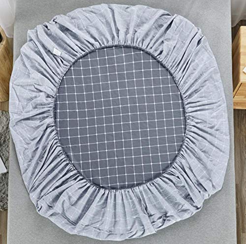 KIrSv súper Suave y cómodaSábana Bajera,100% poliéster Priting Super King Size Sábana Ajustable Sábana Cubierta de colchón Cuatro Esquinas con Elastic-Z_160cmX200cmX26cm KIrSv súper Suave y cómodaSábana Bajera,100% poliéster Priting Super King Size Sábana Ajustable Sábana Cubierta de colchón Cuatro Esquinas con Elastic-Z_160cmX200cmX26cm
