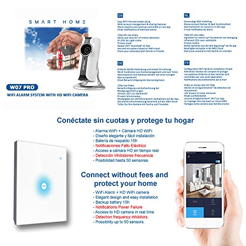 Kit Alarma WiFi W07PRO con Cámara WiFi Kit Alarma WiFi W07PRO con Cámara WiFi
