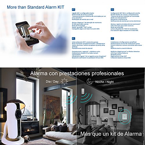 Kit Alarma WiFi W07PRO con Cámara WiFi