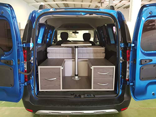 Kit Camper, Mueble Camper con Cama y Mesa para Furgonetas Pequeñas (Berlingo 08/18 5 plazas) Kit Camper, Mueble Camper con Cama y Mesa para Furgonetas Pequeñas (Berlingo 08/18 5 plazas)