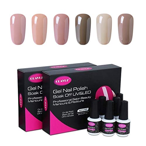 Kit de 6 esmaltes de uƱas CLAVUZ, secado UV Kit de 6 esmaltes de uƱas CLAVUZ, secado UV
