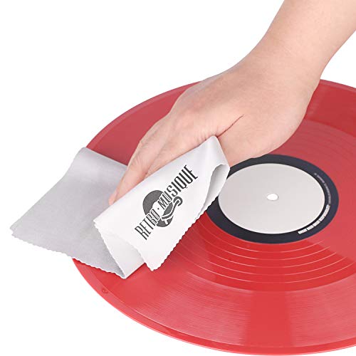 Kit de Limpieza de Discos para Discos de Vinilo con 2 Cepillos, Solución de Limpieza, Tela y Paños de Limpieza para Proteger y Restaurar la Colección de Discos LP