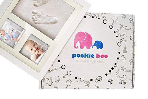 Kit de Marco para Huella de Pie y Manos del Bebe - 100% NO TÓXICO - Marco de Madera, Vidrio Acrílico y Espacio para 2 Fotos del Bebé - Regalos Originales para Bebes Recien Nacidos, Mamás y Papás Kit de Marco para Huella de Pie y Manos del Bebe - 100% NO TÓXICO - Marco de Madera, Vidrio Acrílico y Espacio para 2 Fotos del Bebé - Regalos Originales para Bebes Recien Nacidos, Mamás y Papás