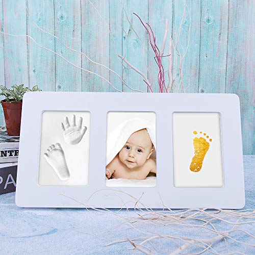 Kit de Marco Para Manos y Huellas de Bebé , Marco Fotos Bebé, Para Bebé Recién Nacido