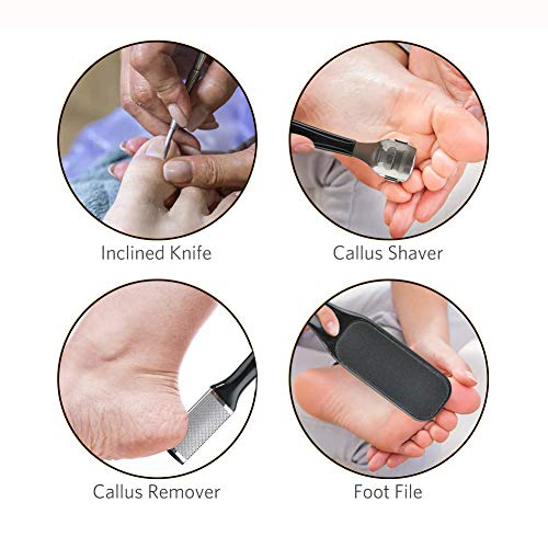 Kit de Pedicura, Lima de Pies, Kit de Pedicura, Herramientas de Pedicura Profesional,Herramientas de Lima Pies, Lima de Callos de Acero Inoxidable para Eliminar la Piel Dura o Muerta. Kit de Pedicura, Lima de Pies, Kit de Pedicura, Herramientas de Pedicura Profesional,Herramientas de Lima Pies, Lima de Callos de Acero Inoxidable para Eliminar la Piel Dura o Muerta.