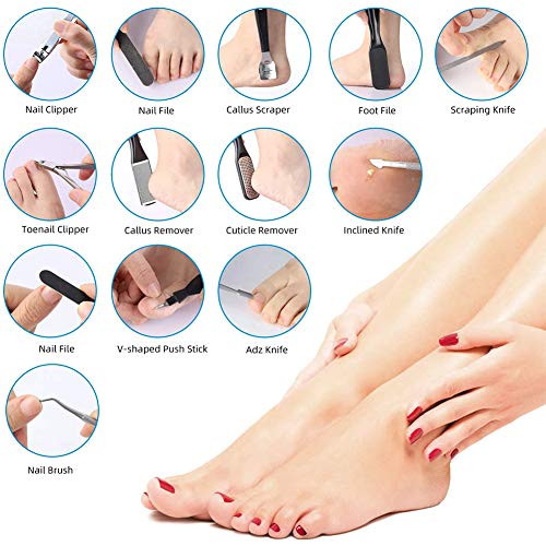 Kit de Pedicura, Lima de Pies, Kit de Pedicura, Herramientas de Pedicura Profesional,Herramientas de Lima Pies, Lima de Callos de Acero Inoxidable para Eliminar la Piel Dura o Muerta. Kit de Pedicura, Lima de Pies, Kit de Pedicura, Herramientas de Pedicura Profesional,Herramientas de Lima Pies, Lima de Callos de Acero Inoxidable para Eliminar la Piel Dura o Muerta.