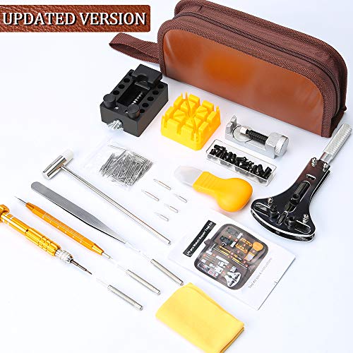 Kit de Reparación de Relojes,E·Durable Herramientas de Reloj, con Abridor de Repara Pulsera de Reloj 52mm Ajustar Correa, Cambiar Pilas Kit de Reparación de Relojes,E·Durable Herramientas de Reloj, con Abridor de Repara Pulsera de Reloj 52mm Ajustar Correa, Cambiar Pilas