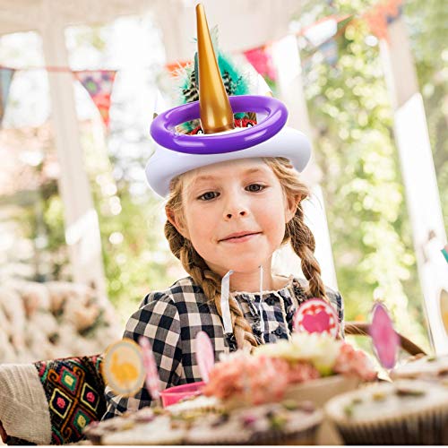 Kit de Unicornio para Niños PATAZOK 2 Juego de Lanzamiento de Anillos de Unicornio Inflable/Juguetes para Piscina/Jardín/Fiesta con 12 Anillos y 1 Bomba de Aire para Fiesta de Verano/Cumpleaños/Boda Kit de Unicornio para Niños PATAZOK 2 Juego de Lanzamiento de Anillos de Unicornio Inflable/Juguetes para Piscina/Jardín/Fiesta con 12 Anillos y 1 Bomba de Aire para Fiesta de Verano/Cumpleaños/Boda