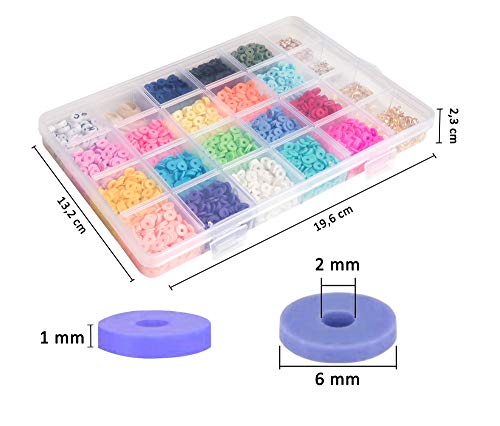 Kit Isma juegos de hacer pulseras collares y anillos, collares. caja manualidades. perlas para manualidades de pulseras niña. manualidades niña. juego para hacer pulseras. material manualidades perlas