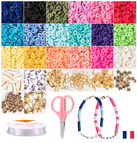 Kit Isma juegos de hacer pulseras collares y anillos, collares. caja manualidades. perlas para manualidades de pulseras niña. manualidades niña. juego para hacer pulseras. material manualidades perlas