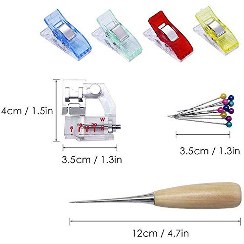 Kit para hacer cinta al bies GGHKDD, kit para hacer cinta al bies para el hogar, juego de herramientas de costura