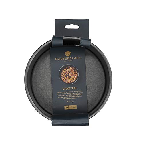 Kitchen Craft Master Class Molde con Base Suelta, Acero, Negro, 15 cm Kitchen Craft Master Class Molde con Base Suelta, Acero, Negro, 15 cm