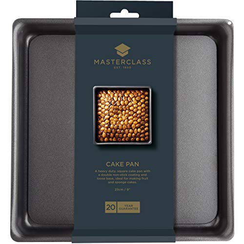 Kitchen Craft Master Class - Molde Cuadrado para Tartas (Superficie Antiadherente, 23 cm) Kitchen Craft Master Class - Molde Cuadrado para Tartas (Superficie Antiadherente, 23 cm)